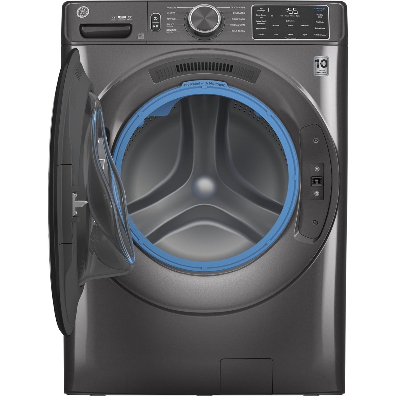 GE Appliances GFW550SPNDG GE® 4.8 cu. ft. Capacity Smart Front Load